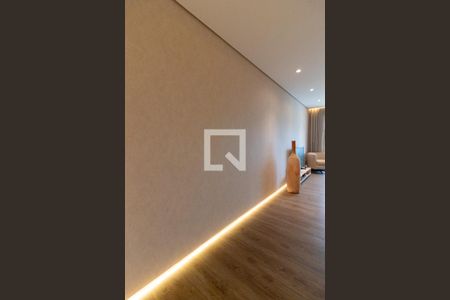 Sala de Jantar Papel de Parede de Linho com Luz de Led de apartamento à venda com 1 quarto, 76m² em Vila Clementino, São Paulo