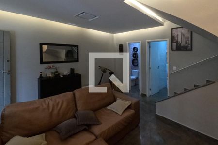 Sala - 1º Piso de casa para alugar com 3 quartos, 102m² em Campo Grande, Santos