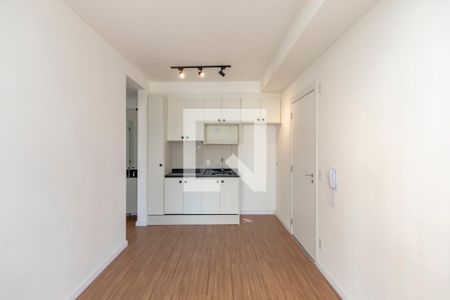 Sala/ Cozinha de apartamento para alugar com 1 quarto, 32m² em Jardim das Acacias, São Paulo