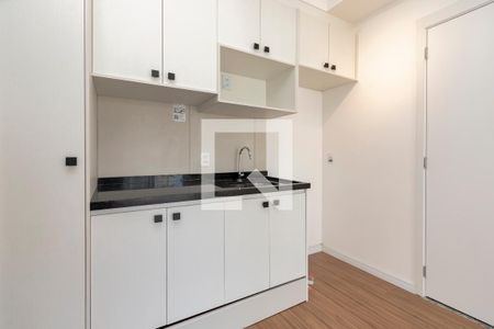 Sala/ Cozinha de apartamento para alugar com 1 quarto, 32m² em Jardim das Acacias, São Paulo