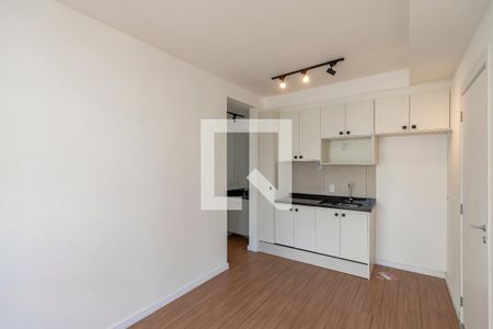 Sala/ Cozinha de apartamento para alugar com 1 quarto, 32m² em Jardim das Acacias, São Paulo