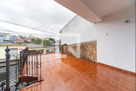 Varanda da Sala de casa à venda com 3 quartos, 300m² em Jardim Santo Alberto, Santo André