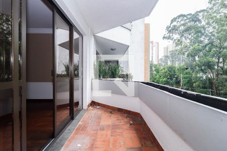 Varanda da Sala de apartamento à venda com 4 quartos, 217m² em Vila Andrade, São Paulo