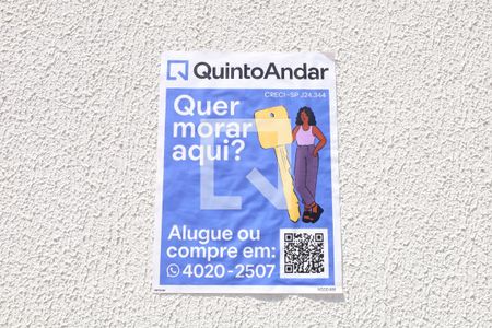 Área comum - Placa instalada no muro do condomínio de apartamento para alugar com 2 quartos, 42m² em Parque Cruzeiro do Sul, São Paulo