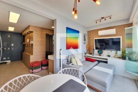 Sala / Cozinha  de apartamento para alugar com 1 quarto, 40m² em Parque Residencial Aquarius, São José dos Campos