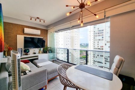 Sala / Cozinha  de apartamento para alugar com 1 quarto, 40m² em Parque Residencial Aquarius, São José dos Campos