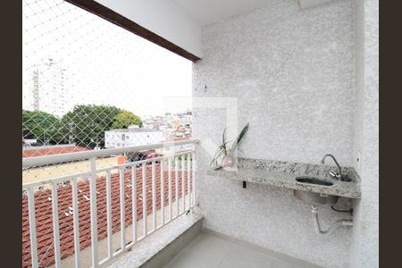 Varanda da Sala de apartamento para alugar com 2 quartos, 52m² em Vila Gustavo, São Paulo