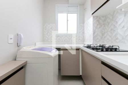 Cozinha de apartamento para alugar com 2 quartos, 34m² em Santo Amaro, São Paulo