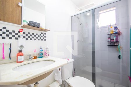 Banheiro da Suíte de apartamento à venda com 2 quartos, 59m² em Santo Antônio, Osasco