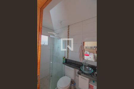 Banheiro - Quarto de casa de condomínio para alugar com 2 quartos, 60m² em Vila São Nicolau, São Paulo