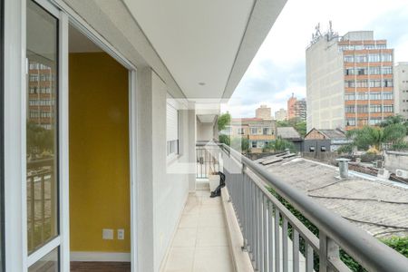 Varanda da Sala de apartamento à venda com 1 quarto, 40m² em Consolação, São Paulo