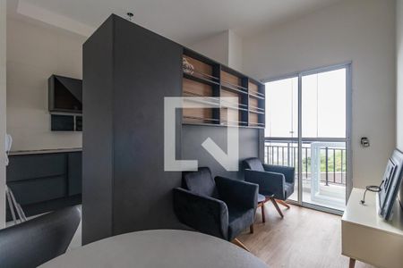 Sala de apartamento para alugar com 1 quarto, 47m² em Jardim Tupanci, Barueri