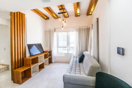 Sala de TV de apartamento para alugar com 2 quartos, 86m² em Sítio Tamboré Alphaville, Barueri