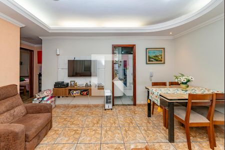 Sala de apartamento à venda com 3 quartos, 74m² em Monsenhor Messias, Belo Horizonte