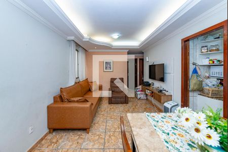 Sala de apartamento à venda com 3 quartos, 74m² em Monsenhor Messias, Belo Horizonte