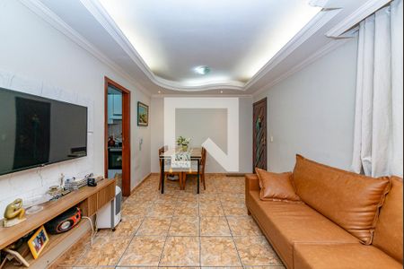 Sala de apartamento à venda com 3 quartos, 74m² em Monsenhor Messias, Belo Horizonte