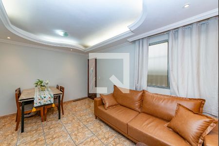 Sala de apartamento à venda com 3 quartos, 74m² em Monsenhor Messias, Belo Horizonte