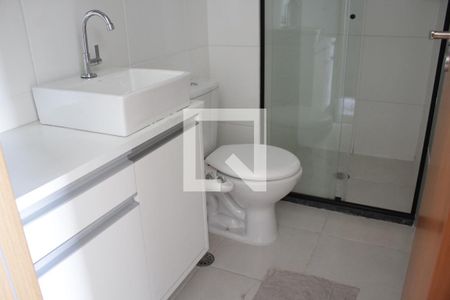 Banheiro de apartamento para alugar com 1 quarto, 27m² em Belenzinho, São Paulo