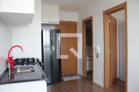 Cozinha de apartamento para alugar com 1 quarto, 27m² em Belenzinho, São Paulo