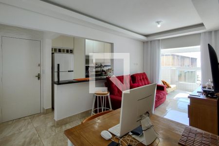 Sala de apartamento para alugar com 2 quartos, 71m² em Caiçara, Praia Grande