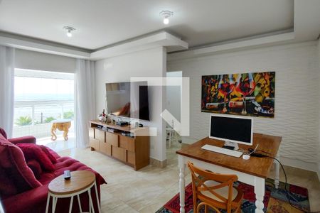 Sala de apartamento para alugar com 2 quartos, 71m² em Caiçara, Praia Grande