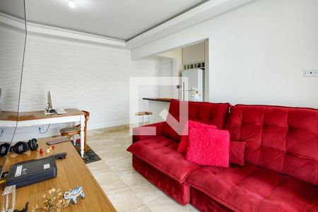 Sala de apartamento para alugar com 2 quartos, 71m² em Caiçara, Praia Grande