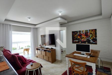 Sala de apartamento para alugar com 2 quartos, 71m² em Caiçara, Praia Grande