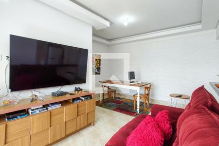 Sala de apartamento para alugar com 2 quartos, 71m² em Caiçara, Praia Grande