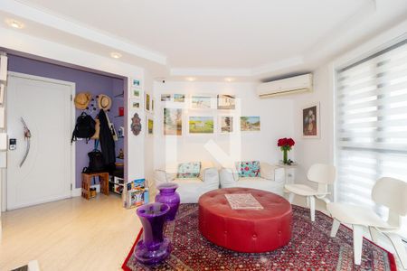 Sala de Estar de apartamento à venda com 3 quartos, 137m² em Jardim Anália Franco, São Paulo