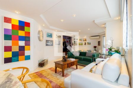 Sala de Estar de apartamento à venda com 3 quartos, 137m² em Jardim Anália Franco, São Paulo