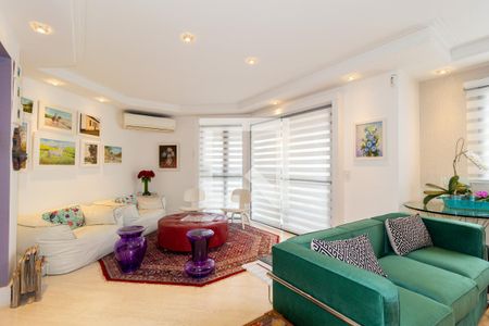 Sala de Estar de apartamento à venda com 3 quartos, 137m² em Jardim Anália Franco, São Paulo