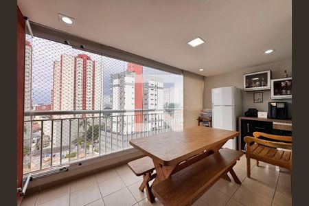 Varanda gourmet de apartamento à venda com 3 quartos, 115m² em Vila Valparaíso, Santo André