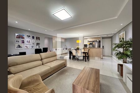 Sala de apartamento à venda com 3 quartos, 115m² em Vila Valparaíso, Santo André