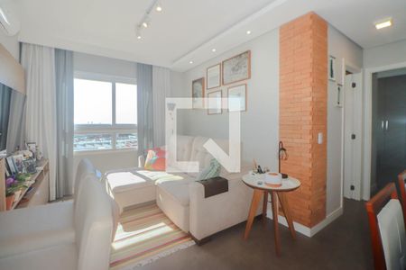 Sala de apartamento à venda com 2 quartos, 63m² em Navegantes, Porto Alegre