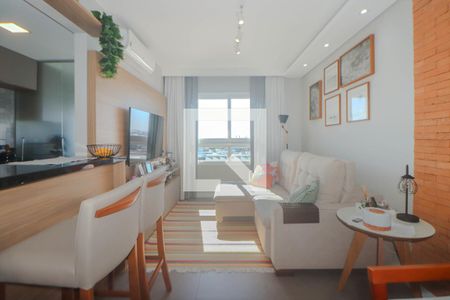 Sala de apartamento à venda com 2 quartos, 63m² em Navegantes, Porto Alegre