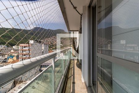 Sala Varanda de apartamento à venda com 1 quarto, 66m² em Rio Comprido, Rio de Janeiro