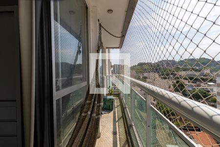 Sala Varanda de apartamento à venda com 1 quarto, 66m² em Rio Comprido, Rio de Janeiro