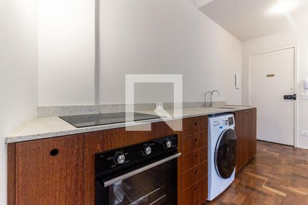 Cozinha de apartamento para alugar com 1 quarto, 45m² em Higienópolis, São Paulo