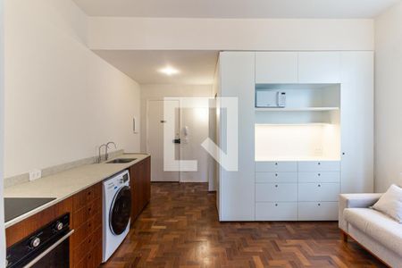 Sala de apartamento para alugar com 1 quarto, 45m² em Higienópolis, São Paulo