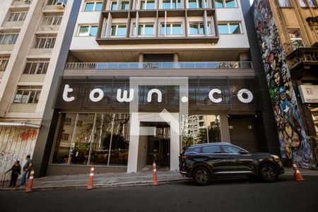 Studio para alugar com 23m², 1 quarto e 1 vaga Studio para alugar com 23m², 1 quarto e 1 vagaFachada