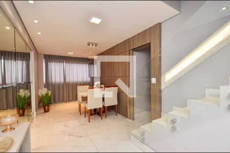 Sala de estar de apartamento à venda com 3 quartos, 149m² em Nova Suíça, Belo Horizonte