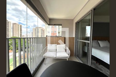 Varanda de kitnet/studio para alugar com 1 quarto, 31m² em Vila Clementino, São Paulo