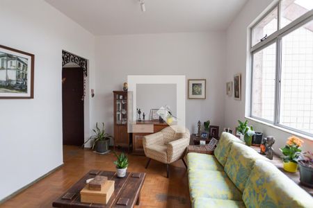 Sala de apartamento à venda com 4 quartos, 140m² em Santo Antônio, Belo Horizonte