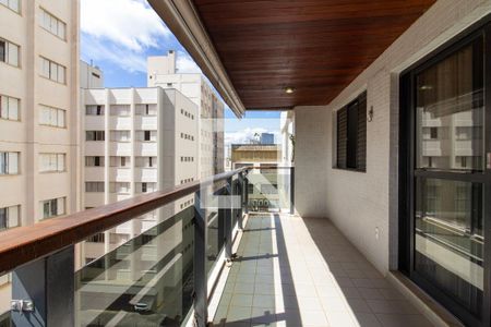 Varanda da Sala de apartamento para alugar com 3 quartos, 127m² em Cambuí, Campinas