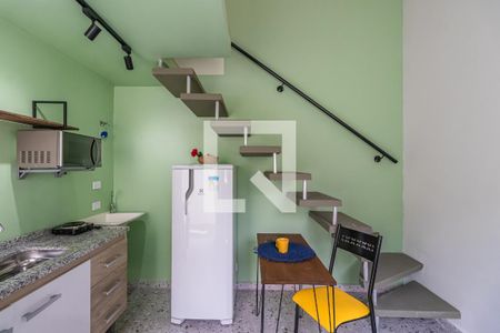 Sala/Cozinha de apartamento para alugar com 1 quarto, 25m² em Vila do Conde, Barueri