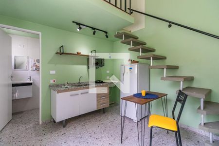 Sala/Cozinha de apartamento para alugar com 1 quarto, 25m² em Vila do Conde, Barueri