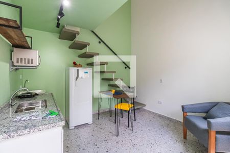 Sala/Cozinha de apartamento para alugar com 1 quarto, 25m² em Vila do Conde, Barueri