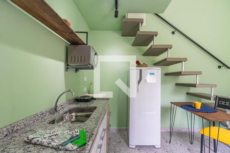 Sala/Cozinha de apartamento para alugar com 1 quarto, 25m² em Vila do Conde, Barueri