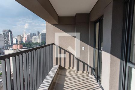 Varanda da Sala de apartamento à venda com 1 quarto, 40m² em Liberdade, São Paulo