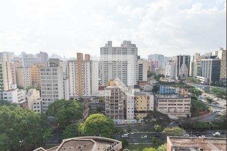 Varanda da Sala de apartamento à venda com 1 quarto, 40m² em Liberdade, São Paulo